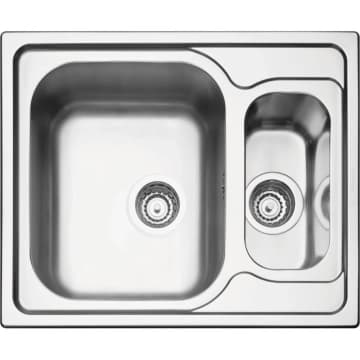 Cuba de Sobrepor Tramontina Marea 1.5 C 34 em Aço Inox Acetinado com Válvula 62 x 50 cm — Tramontina