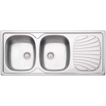 Cuba de Sobrepor Tramontina Alpha Alpha 2C 34 R em Aço Inox 116 x 50 cm — Tramontina