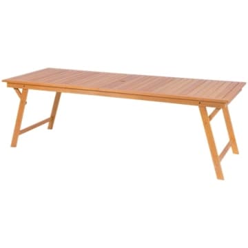 Mesa Dobrável Tramontina 235x90 cm em Madeira Tauari — Tramontina
