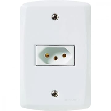 Conjunto 4x2 com 1 Tomada 2P+T 20 A 250 V Tramontina Lux2 — Tramontina