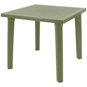 Mesa Summa Sancho em Polipropileno Quadrada 80x80cm Verde Oliva - Tramontina — Tramontina