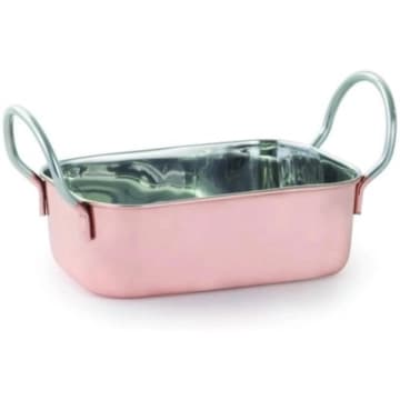 Mini Caçarola Retangular para Servir Inox Bronze 14 cm Mimo — Mimo