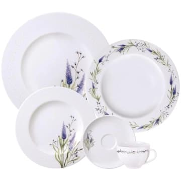 Aparelho de Jantar Tramontina Lilla em Porcelana Decorada 30 Peças — Tramontina
