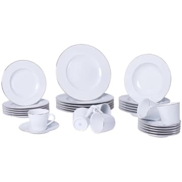 Aparelho de Jantar Tramontina Anna em Porcelana Decorada 30 Peças — Tramontina