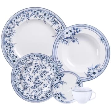 Aparelho de Jantar Tramontina Azzura em Porcelana Decorada 30 Peças — Tramontina
