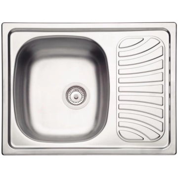 Cuba de Sobrepor Tramontina Alpha 34 R em Aço Inox Pré-polido 62 x 50 cm com Válvula — Tramontina