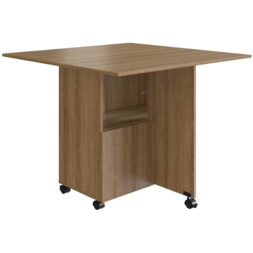 Mesa com Tampo Dobrável Berlim Mel Nova Móbile 73x90x90cm — Emovell