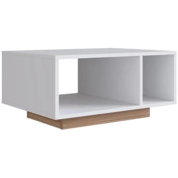 Mesa de Centro Com Nichos B58 Branco Emovell — Emovell