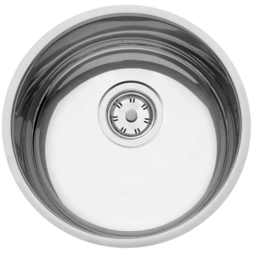 Cuba de Embutir Tramontina Luna 30 BL Standard em Aço Inox Polido 30 cm com Válvula — Tramontina