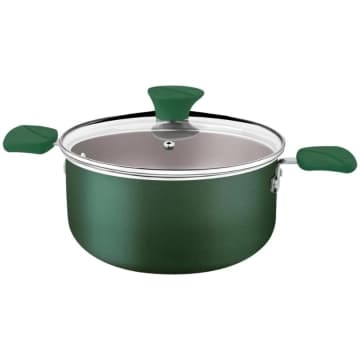 Caçarola Tramontina Lyf em Alumínio 20 cm 2,9 L Antiaderente Starflon Max Verde Natureza — Tramontina