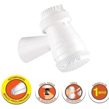 Ducha Eletrica Tramontina 3 Temperaturas 4400 W 127 V Branca — Tramontina