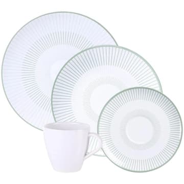 Aparelho de Jantar 16 Peças em Porcelana Decorada Tramontina — Tramontina