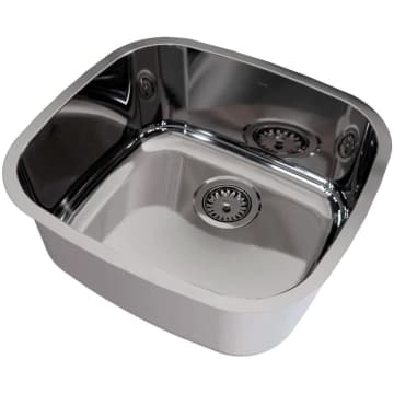 Cuba Simples para Cozinha de Embutir Alto Brilho 46cm x 42cm com Válvula - 016965CH - Docol — Docol