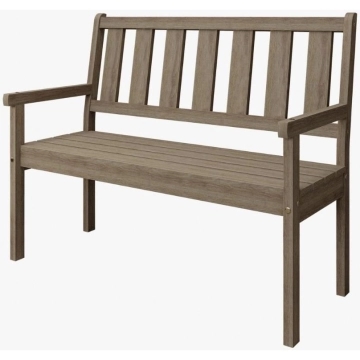 Banco de Jardim 120cm Rústico Meneghetti Vegas 2 Lugares — Móveis Meneghetti