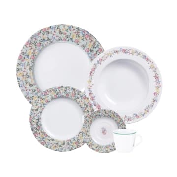 Aparelho de Jantar Tramontina Dalina Porcelana Decorada 20 Peças — Tramontina