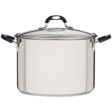 Caldeirão Tramontina Astro Aço Inox Tampa de Vidro 30 cm 20,8 Litros — Tramontina