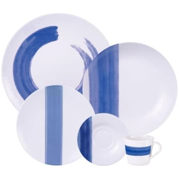 Aparelho de Jantar Tramontina Soho em Porcelana Decorada 30 Peças — Tramontina