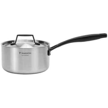 Panela Tramontina Grano Black Aço Inox 16 cm 1,7L Fundo Triplo Indução — Tramontina