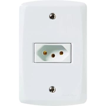 Conjunto 4x2 com 1 Tomada 2P T 20 A 250 V Tramontina Lux2 — Tramontina