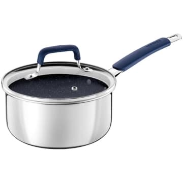 Panela Tramontina Romagna Aço Inox Cerâmico Black Stone 18 cm 2,25 L — Tramontina