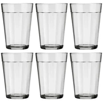 Kit 6 Copos Americanos Vidro Transparente 190ml Café Cerveja Bar Nadir Figueiredo — Nadir