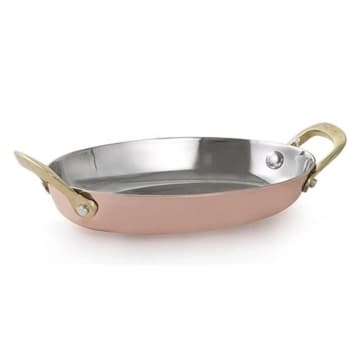 Mini Caçarola Oval Para Servir 400Ml Bronze 20X13,5X6Cm Mimo — Mimo