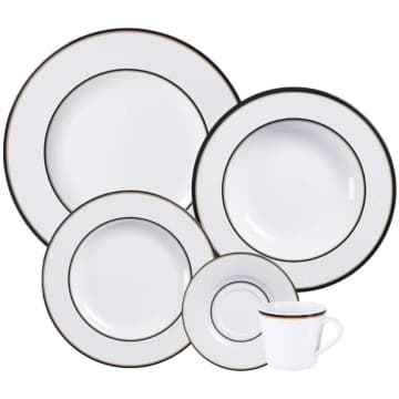 Aparelho de Jantar Tramontina Sienna em Porcelana Decorada 30 Peças — Tramontina
