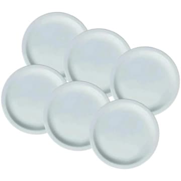 Kit 6 pratos Raso de Mesa Jantar Ceramica Porcelart 2 linha — Porcelarte