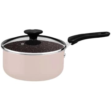 Panela Tramontina Tunis em Alumínio 16 cm 1,35 L Cerâmico Rosa Trufado — Tramontina