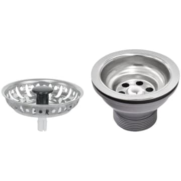 Cuba n.1 Tramontina 47 x 30 x 14 cm Lavínia 47 BL Standard em Aço Inox 430 Polido Com Válvula — Tramontina