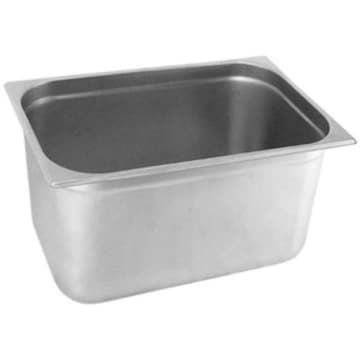 Kit 2 Cubas Gastronomica Inox 1/2x200mm com tampas Brasinox — Brasinox