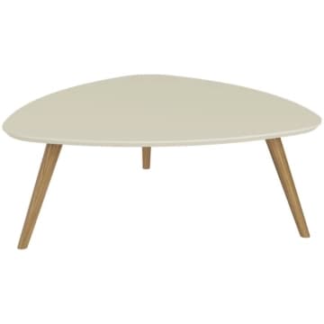 Mesa de Centro Unique em MDF Louro Luna Pés em Madeira Marin — Marin Brasil