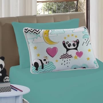 Jogo de Cama Lençol Solteiro Mymo 2 Peças Panda - 100% Algodão — Casa Show Enxovais