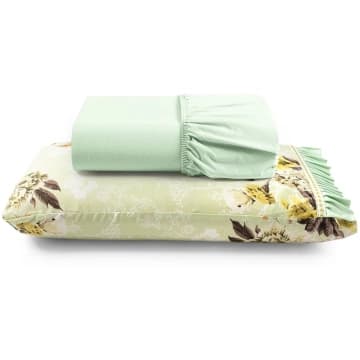 Jogo de Cama Lençol Solteiro Minuano 100% Algodão 2 Peças - Verde - 100% Algodão — Casa Show Enxovais
