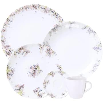 Aparelho de Jantar Tramontina Fogli em Porcelana Decorada 20 Peças — Tramontina