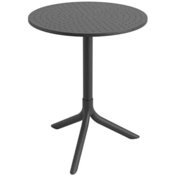 Mesa Redonda Serena 60x74,5cm Preto em Polipropileno Marin — Marin Brasil
