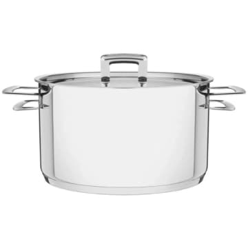 Caçarola Tramontina Brava Funda Inox Fundo Triplo 20 cm 3,6L — Tramontina