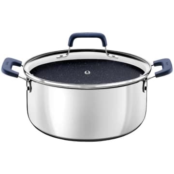 Caçarola Tramontina Romagna Aço Inox Cerâmico Black Stone 24 cm 5,24 L — Tramontina