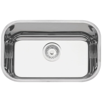 Cuba de Embutir Tramontina Lavínia Perfecta 47 BL em Aço Inox Polido 47 x 30 cm com Válvula — Tramontina