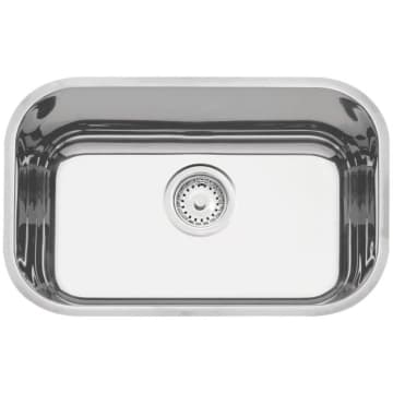 Cuba de Embutir Tramontina Lavínia Perfecta 47 BL em Aço Inox Polido 47 x 30 cm com Válvula — Tramontina