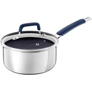 Panela Tramontina Romagna Aço Inox Cerâmico Black Stone 16 cm 1,5 L — Tramontina