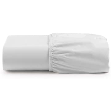 Lençol Premium Soft Avulso de Baixo Casal Padrão com Elástico Micropercal 600 Fios Branco — Casa Scarpa