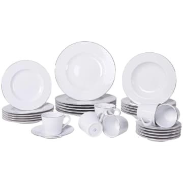 Aparelho de Jantar Tramontina Joana em Porcelana Decorada 30 Peças — Tramontina