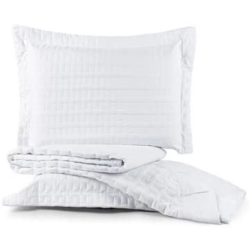 Cobre Leito Colcha King Milano 3 Peças Branco- 100% Poliéster — Casa Show Enxovais